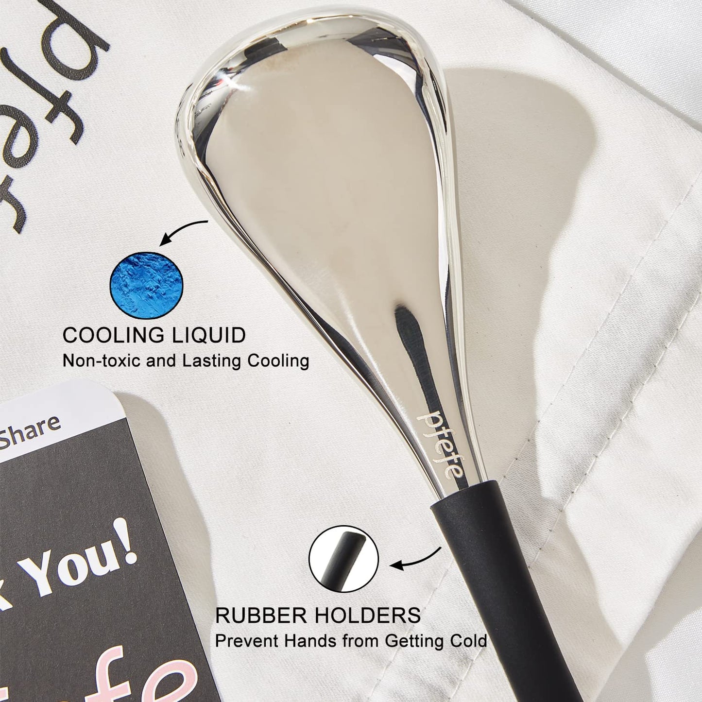 Ice Globes Facial Skin Care Tools for Women Face Eyes, Stainless Steel Face Beauty Cryo Sticks for Girls Ladies, Esthetician Supplies Cooling Spa Globes Cold Roller with Storage Case | Ice Facial Massage, Puffy Eye Relief, Beauty Routine, Storage Case Included, Facial Skincare Tool, Esthetician Supplies