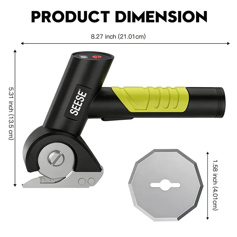 SEESE Cordless Rechargeable Electric Scissors