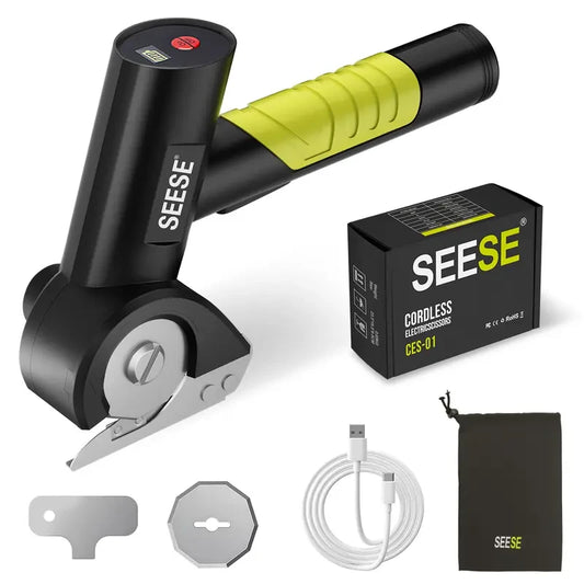 SEESE Cordless Rechargeable Electric Scissors