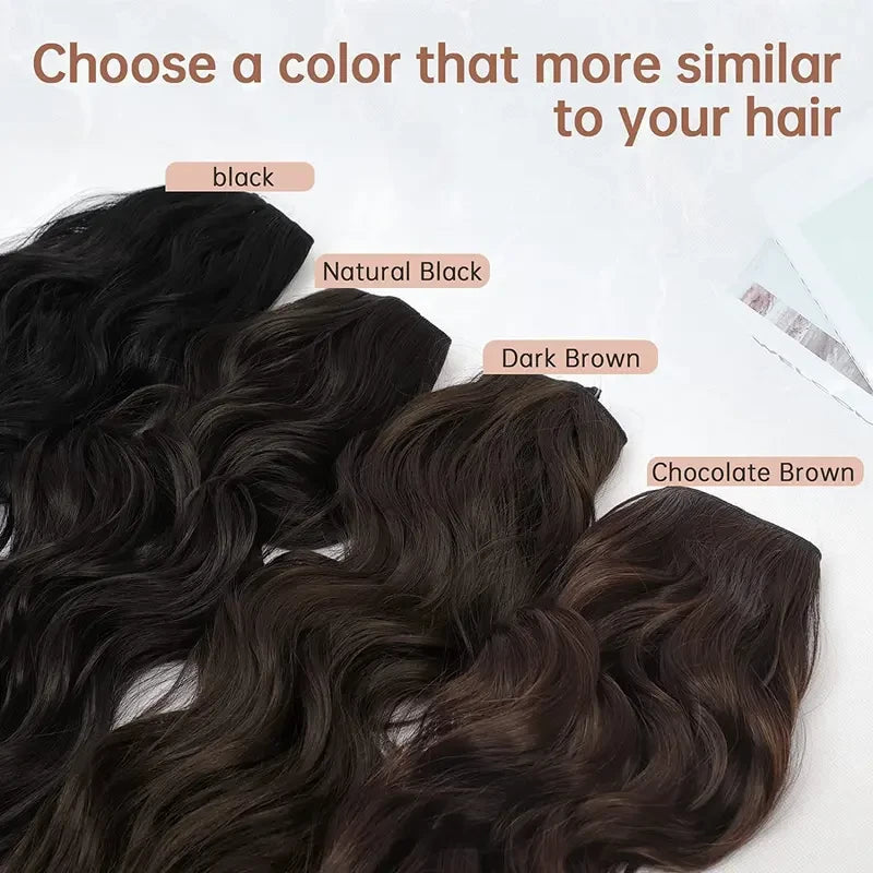 Invisible Wire Wavy Halo Hair Extension