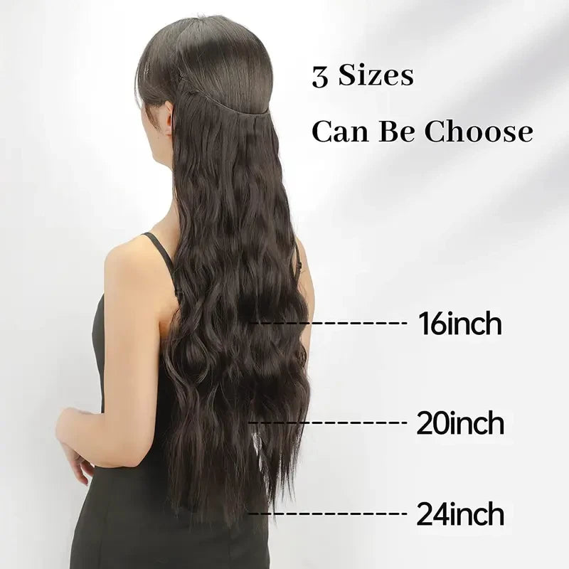 Invisible Wire Wavy Halo Hair Extension