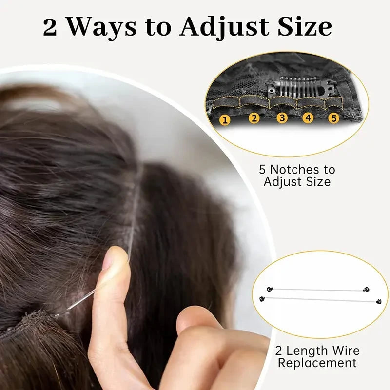 Invisible Wire Wavy Halo Hair Extension