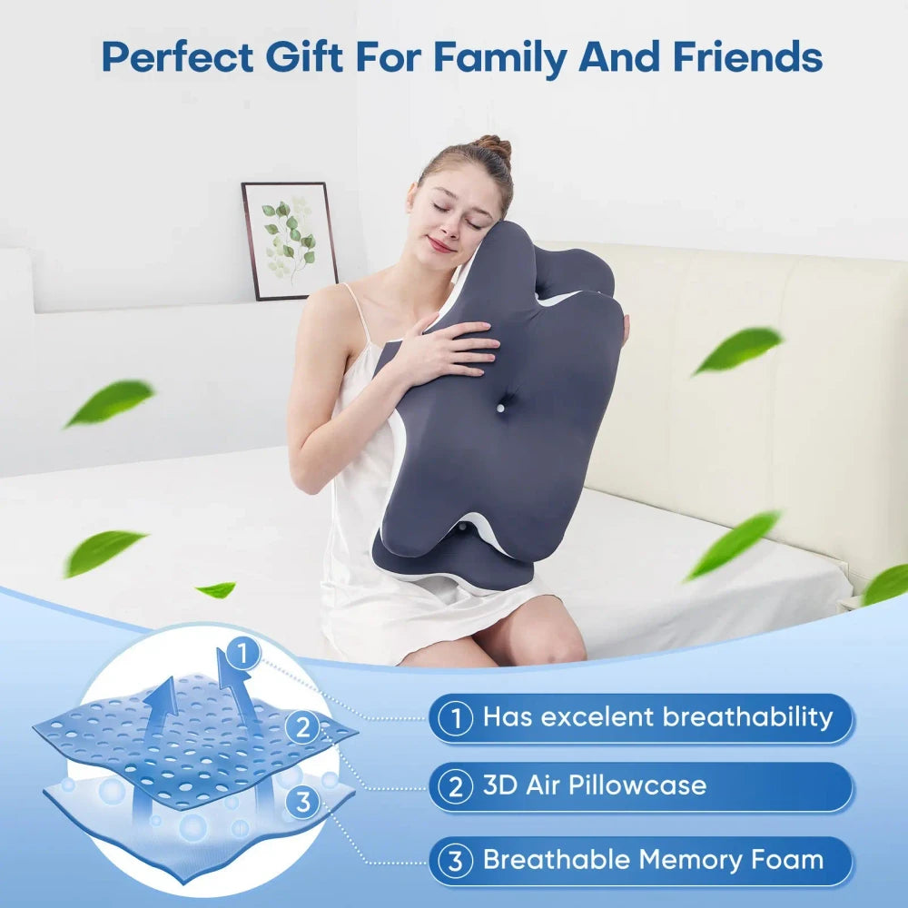 Contoured Memory Foam Neck Pillow