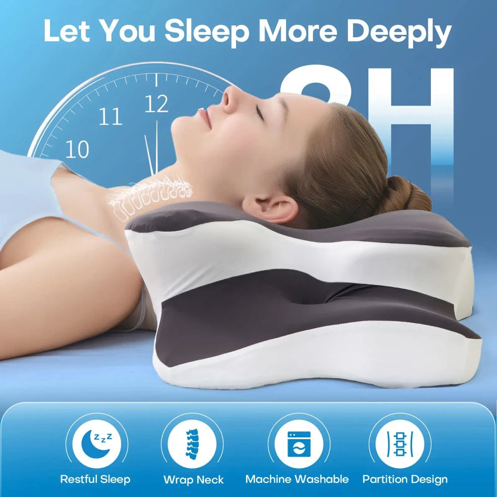 Contoured Memory Foam Neck Pillow