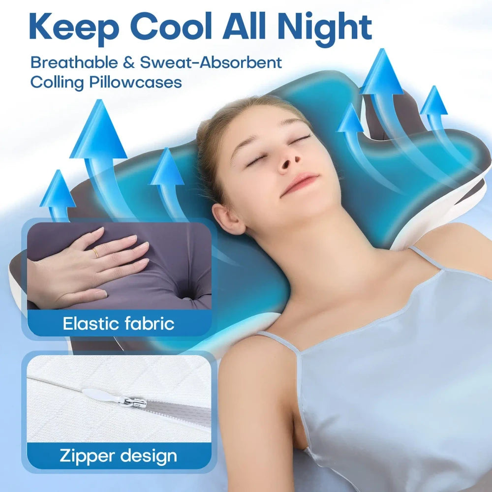 Contoured Memory Foam Neck Pillow