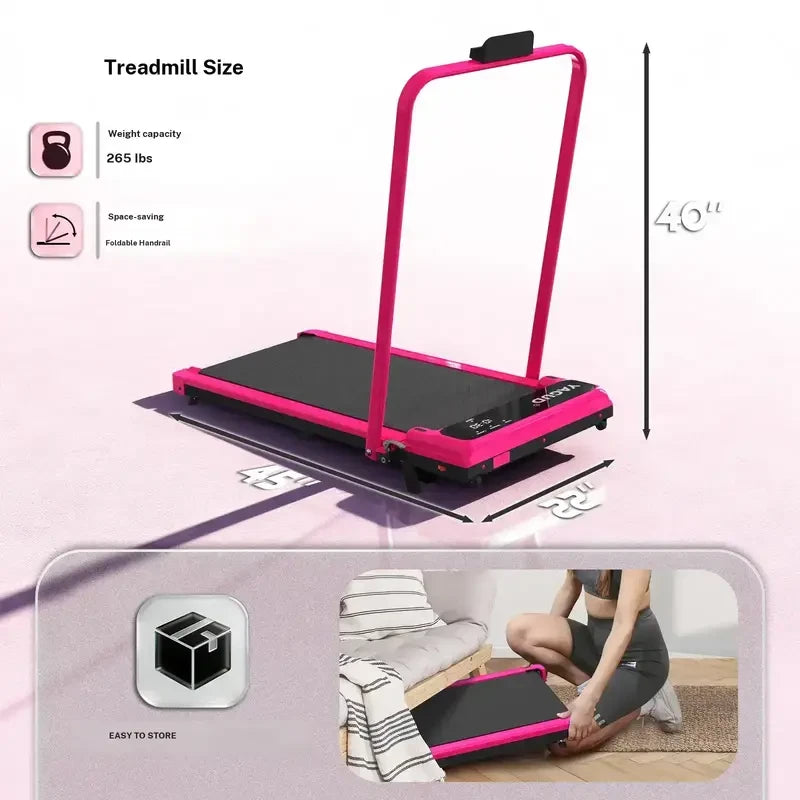 Foldable Handrail Walking Pad Treadmill