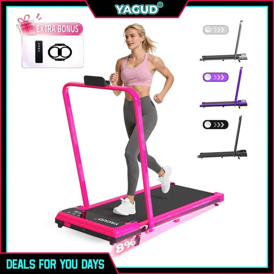 Foldable Handrail Walking Pad Treadmill