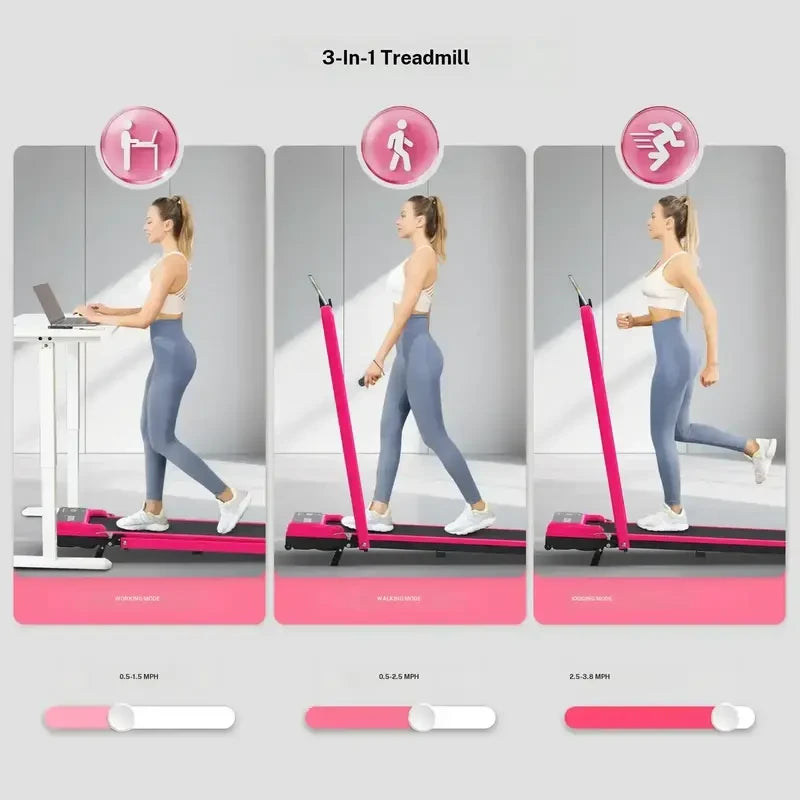 Foldable Handrail Walking Pad Treadmill